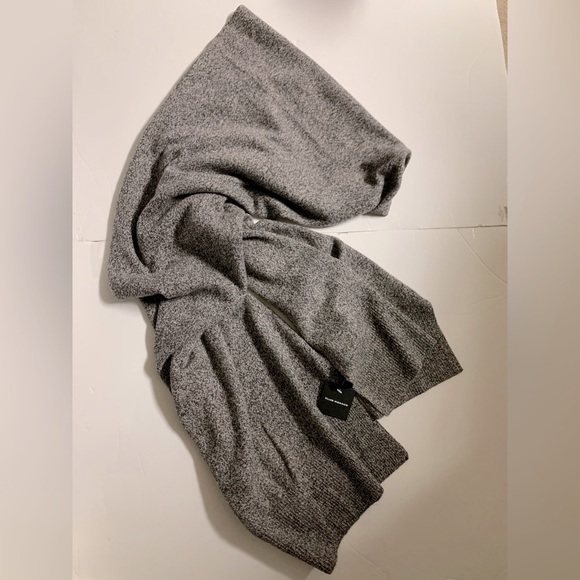 NEW Club Monaco 100%  Cashmere knit Scarf brown mix/Brun size one - Picture 4 of 8